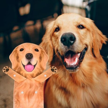 AGRIMONY Golden Retriever Dog Funny Hand Towels for Kitchen Bathroom - Dog Mom Gifts for Women Dog Dad Gifts for Men- Mothers Fathers Days Valentines Day Housewarming Gifts for Dog Lovers
