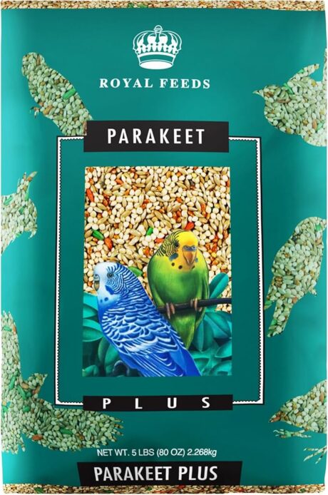 LEACH GRAIN & MILLING CO. Parakeet Plus Premium Parakeet Food 5lbs - Nutrient-Rich Seed Blend, Parakeet Bird Food with Vitamins & Minerals