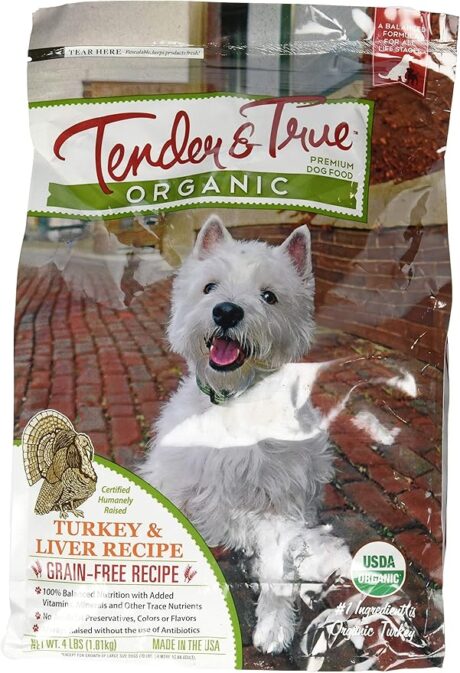 Tender and True Organic Turkey and Liver Recipe Dog Food, 4 lb