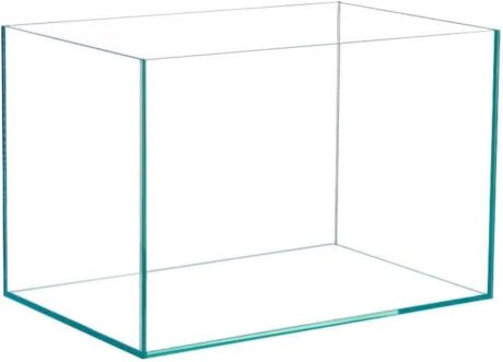 Large Fish Tank, Glass Aquarium, Rectangular Turtle Tank Peninsula Style, Premium Ultra Clear Borderless Aquarium with Low-Iron Glass for Fish and Corals 10mm (31 * 17 * 15inches)