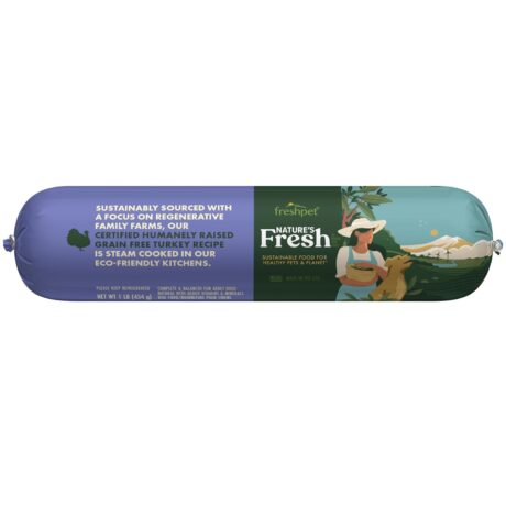 FreshPet Grain-free Turkey Recipe With Spinach, Cranberries & Blueberries, 1 Lb