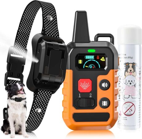 Citronella Training Collar for Dog [1* Citronella Refill] Spray Dog Training Collar with Beep/Vibration/Spray Mode & 6 Adjustable Sensitivities, Citronella Dog Training Collar for L/M/S Dogs