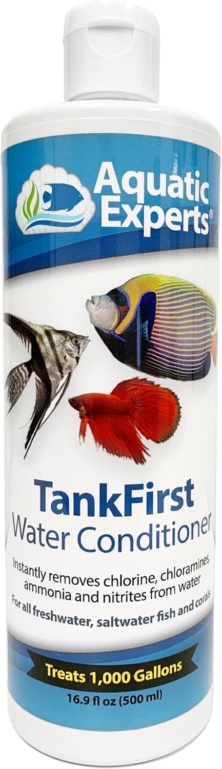 TankFirst Complete Aquarium Water Conditioner - Fish Water Conditioner, Instantly Removes Chlorine, Chloramines, and detoxifies Ammonia from Fish Tank (TankFirst Regular, 500 ml)