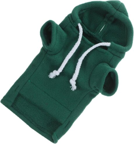 Ferret Clothes Hamster Sweatshirt Guinea Pig Hoodie Hamster Sweater Bunny Hamster Clothing Guinea Pig Outfits Small Animal Warm Vest Green S Red Hoodie