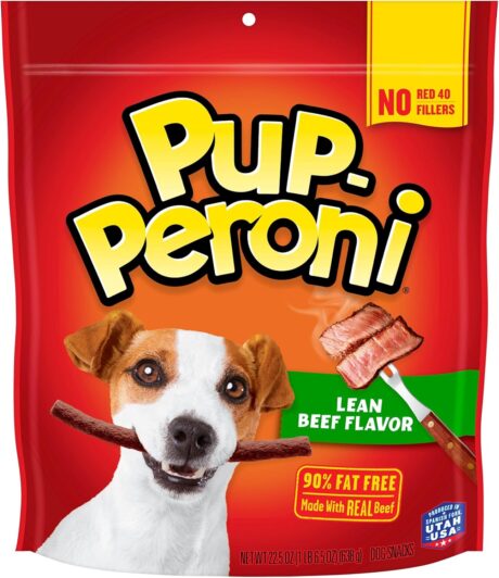 Pup-Peroni Lean Beef Flavor Dog Treats, Made with Real Beef, 22.5 Ounce Bag