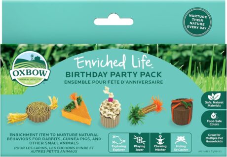 Oxbow Enriched Life Birthday Party Pack - Small Pet Toy - Great for Guinea Pigs, Rabbits, and Other Small Animals