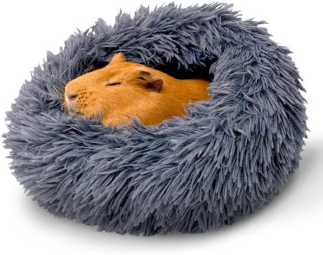Paw Inspired Furr-O Burrowing Pet Bed for Guinea Pigs and Other Small Animals (Dark Gray)