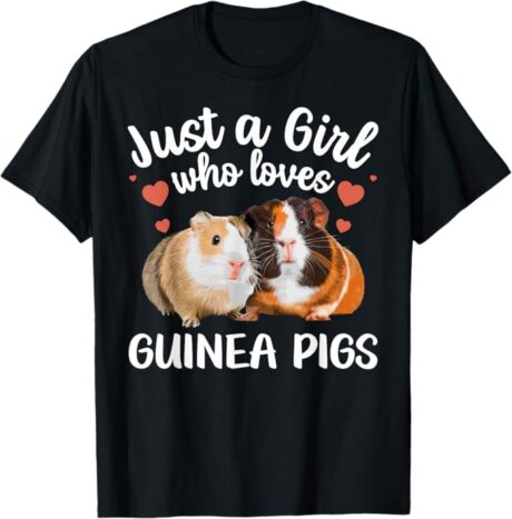 Guinea Pig Clothes For Women Girls Kids Guinea Pig Lovers T-Shirt